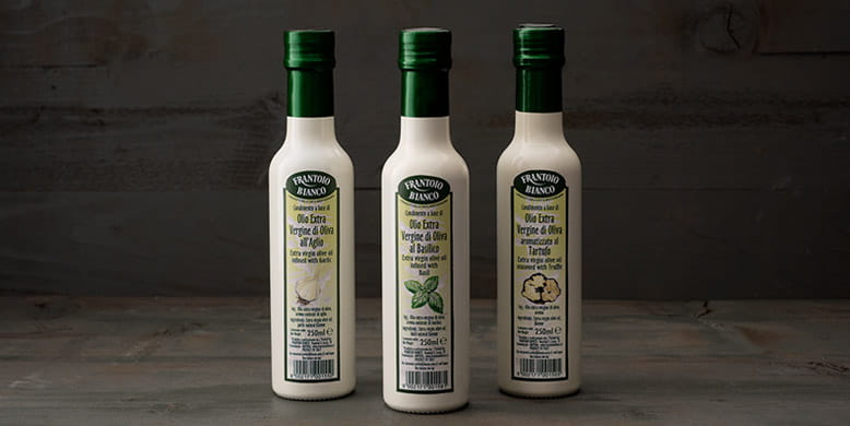 olio aromatizzato al basilico aglio e tartufo