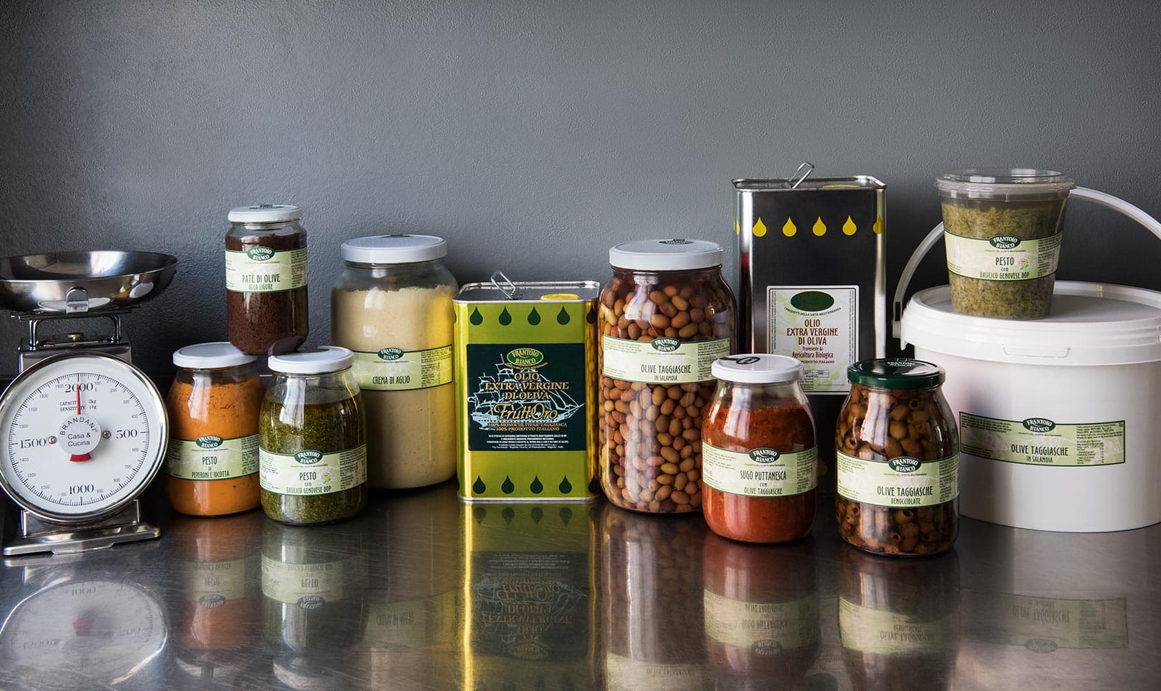 Ligurische produkte für die Gastronomie